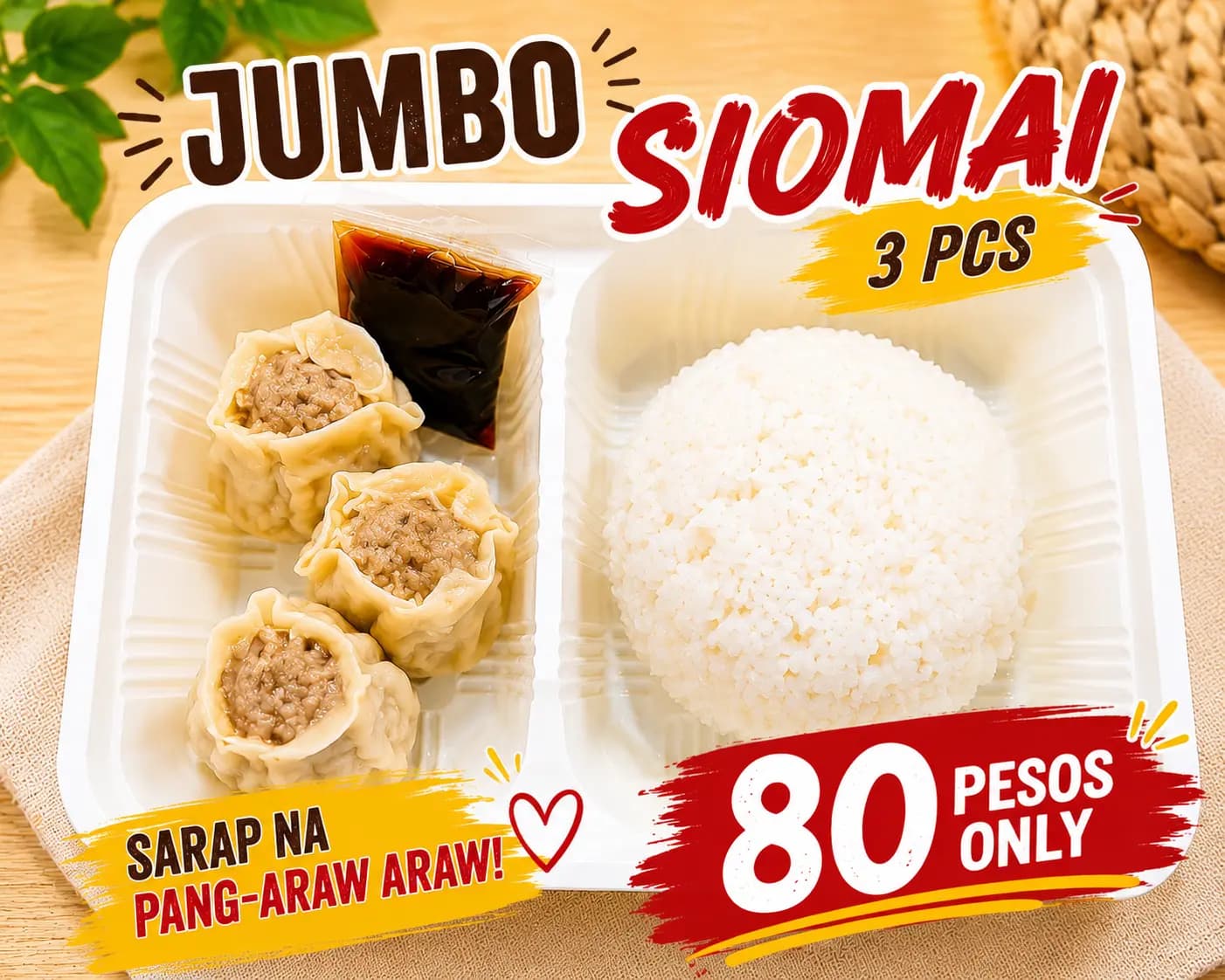 Fiesta Platter bento siomai individual pack